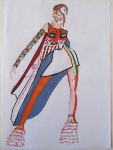 Fashion Sketch - Machu Picchu